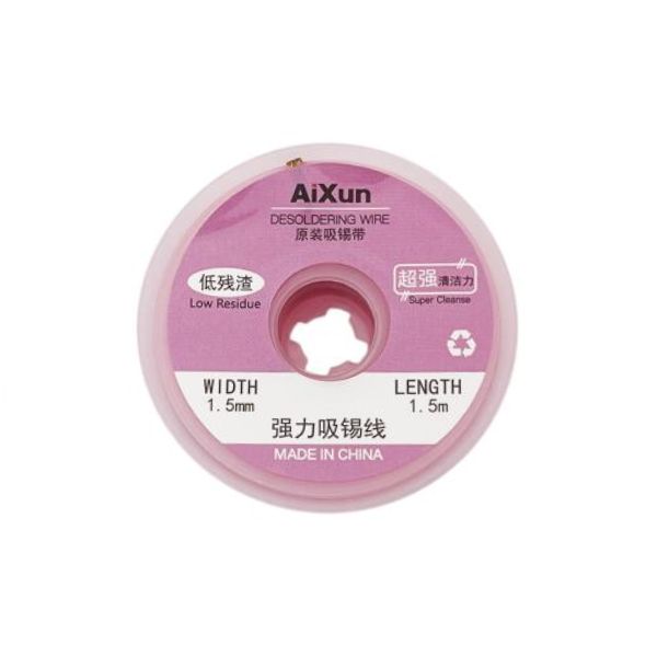 Malha de Dessoldagem em Cobre 1,5mm AiXun AX-DW1515