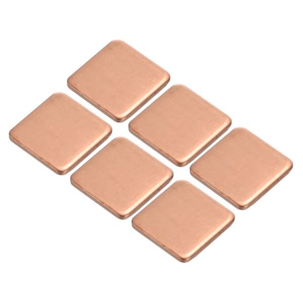 Pads Térmicos em Cobre 15x15x1,5mm
